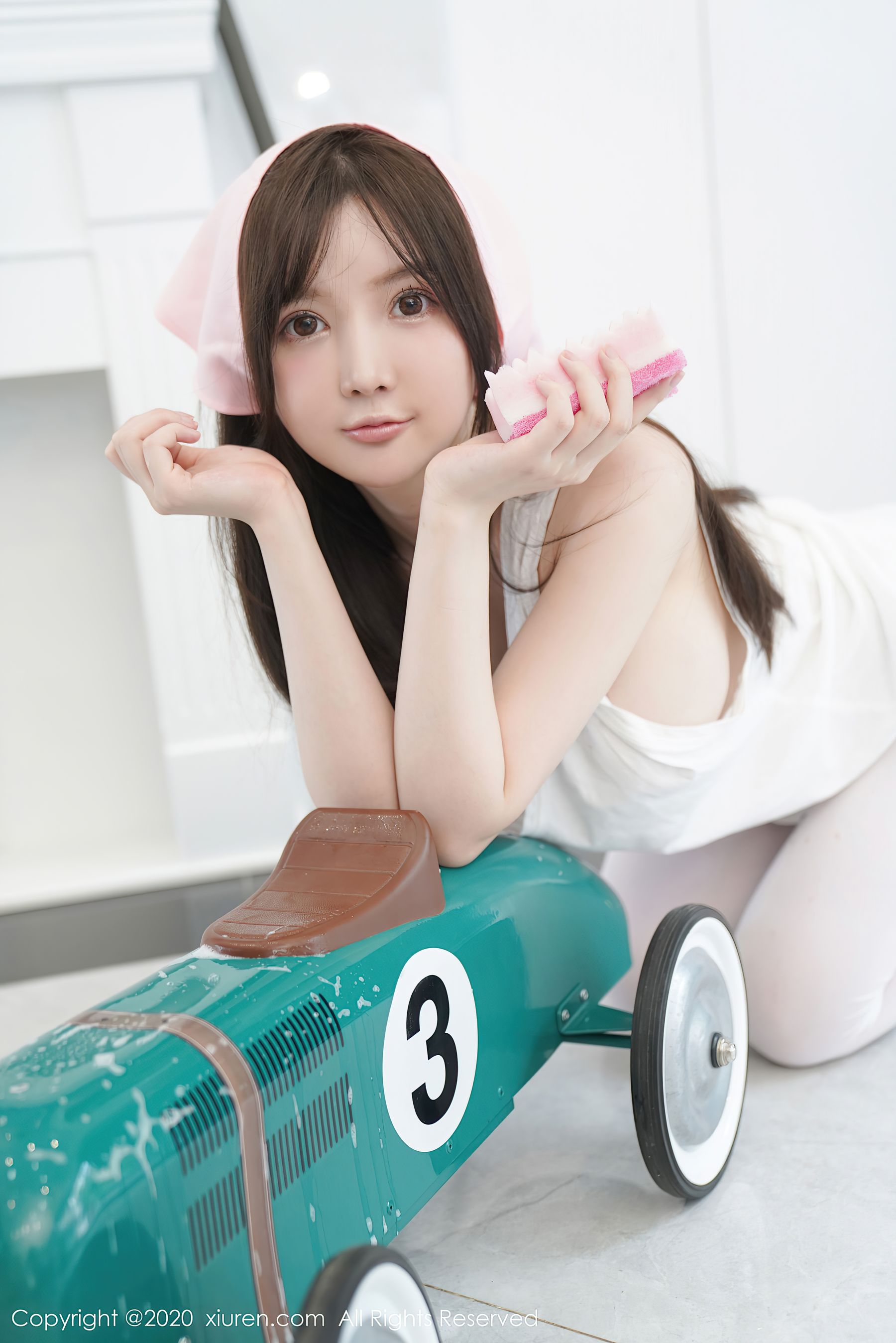 模特@糯美子Mini性感家政主题写真发布，家政女仆主题系列，拥有这样一样童颜巨乳的居家女友？怕是万千男士的梦想吧？-二爷美图分享,Cosplay美图,私房写真,套图下载