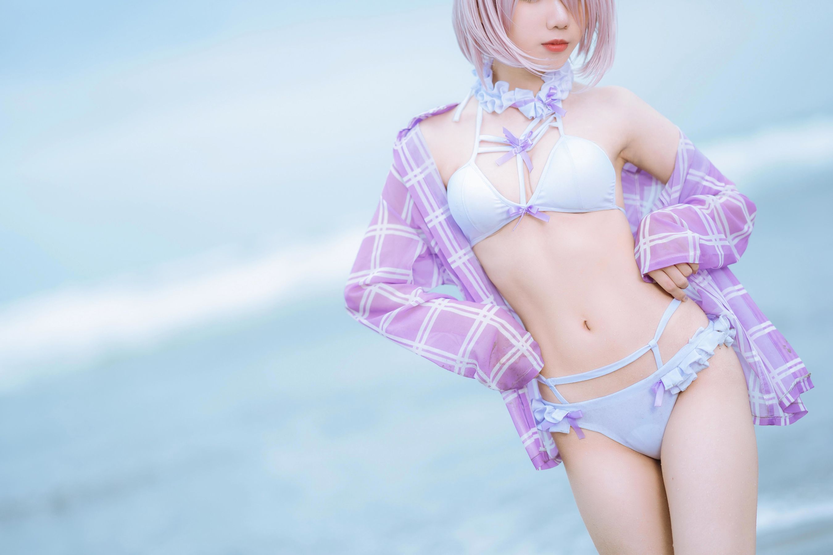 [网红COSER写真] 动漫博主果咩酱w – 海边玛修-二爷美图分享,Cosplay美图,私房写真,套图下载