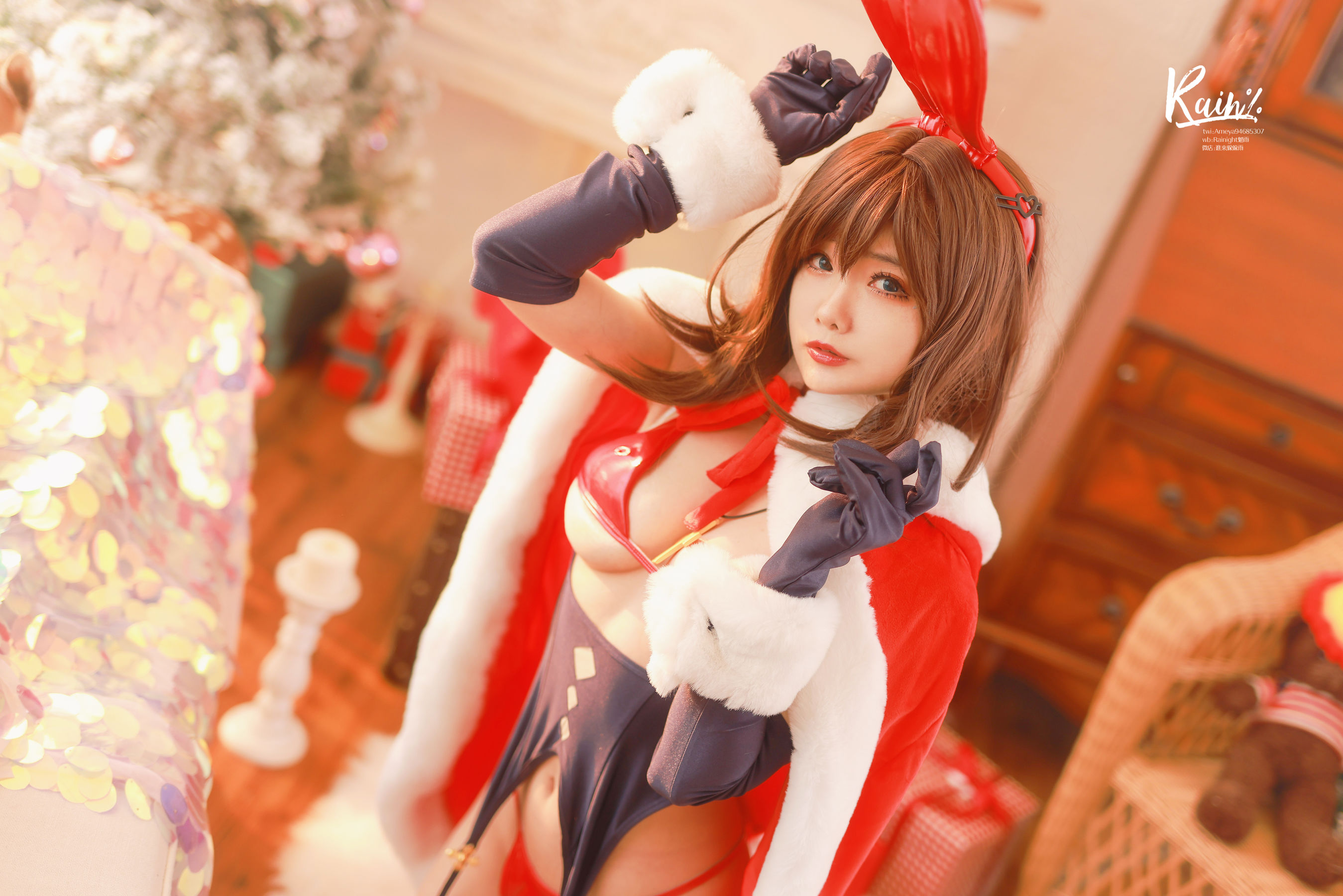 [网红COSER写真] 动漫博主Rainight魈雨 – 圣诞兔 套图-二爷美图分享,Cosplay美图,私房写真,套图下载