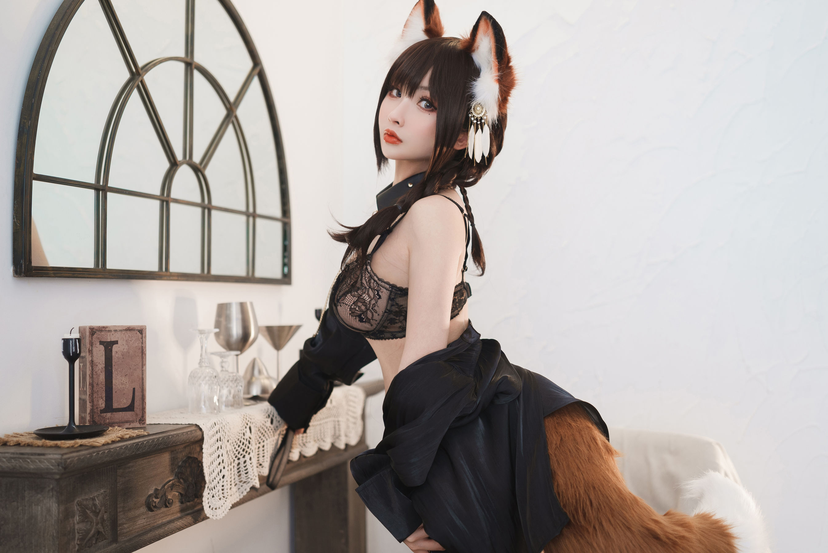 [网红COSER写真] rioko凉凉子 – 人形狐 套图-二爷美图分享,Cosplay美图,私房写真,套图下载