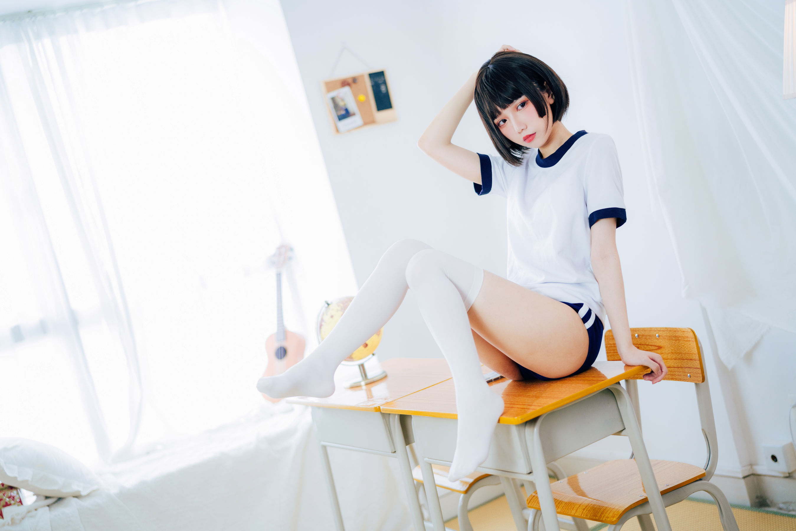 [网红COSER写真] 动漫博主果咩酱w – 体操服 套图-二爷美图分享,Cosplay美图,私房写真,套图下载