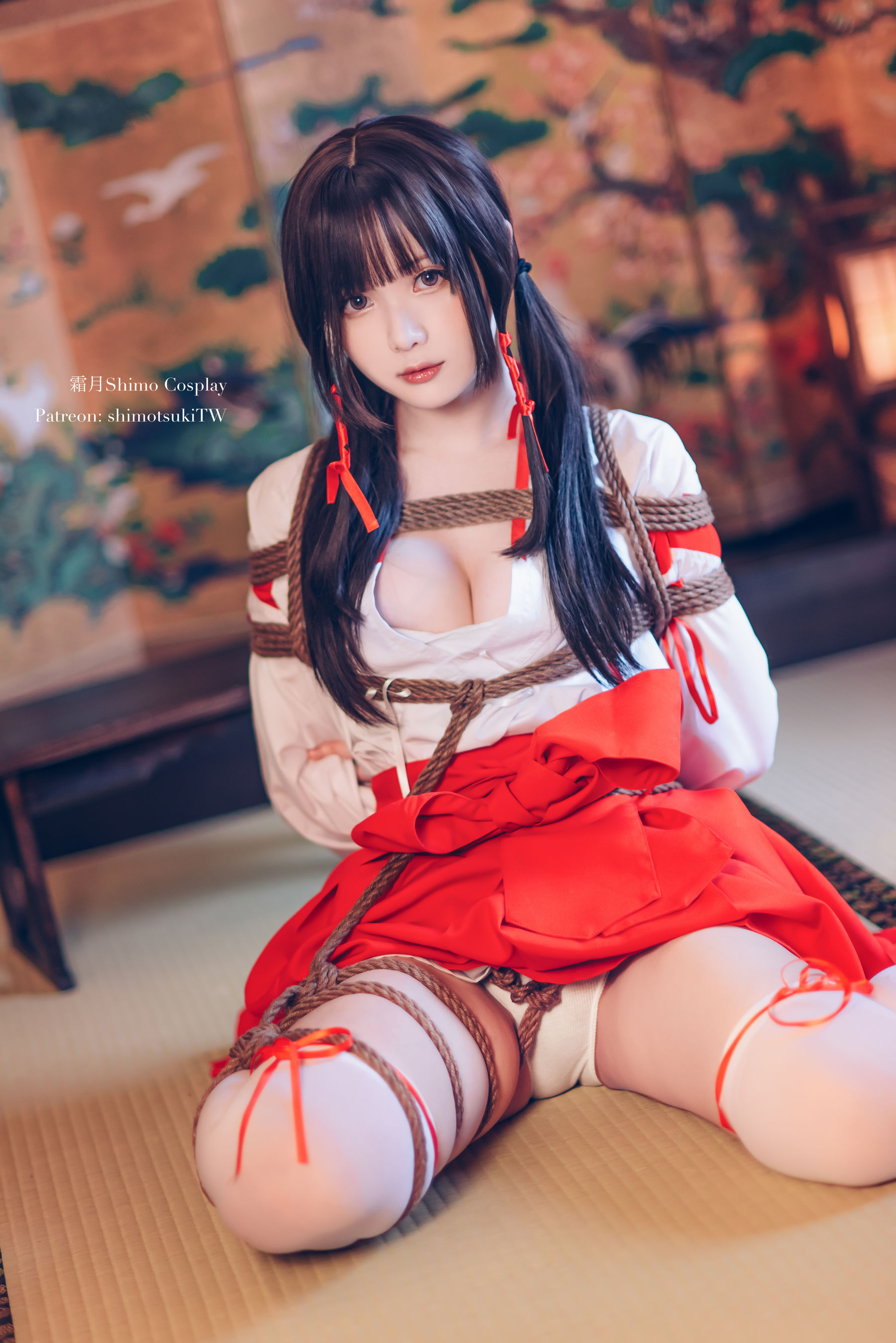 [网红COSER写真] 微博妹纸霜月shimo – 巫女捆绑 套图-二爷美图分享,Cosplay美图,私房写真,套图下载