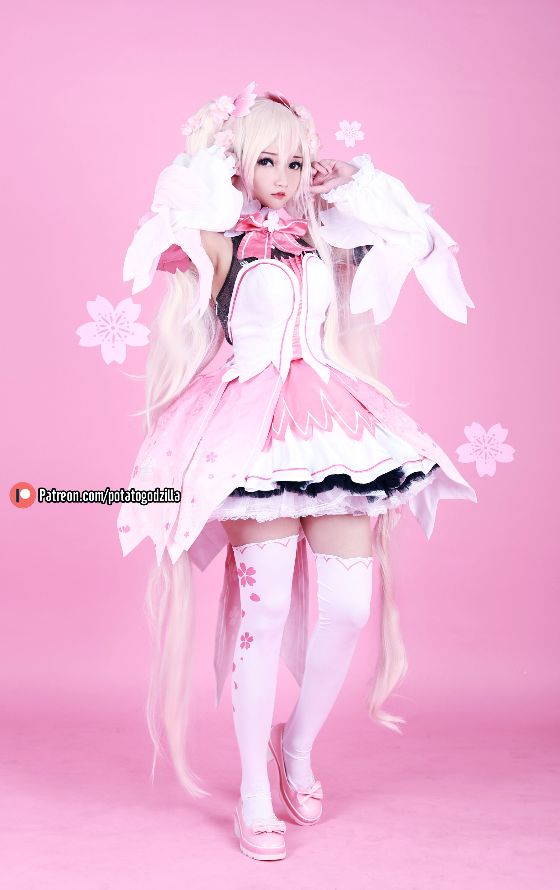 Coser小姐姐Potato Godzilla – Sakura Miku 套图-二爷美图分享,Cosplay美图,私房写真,套图下载