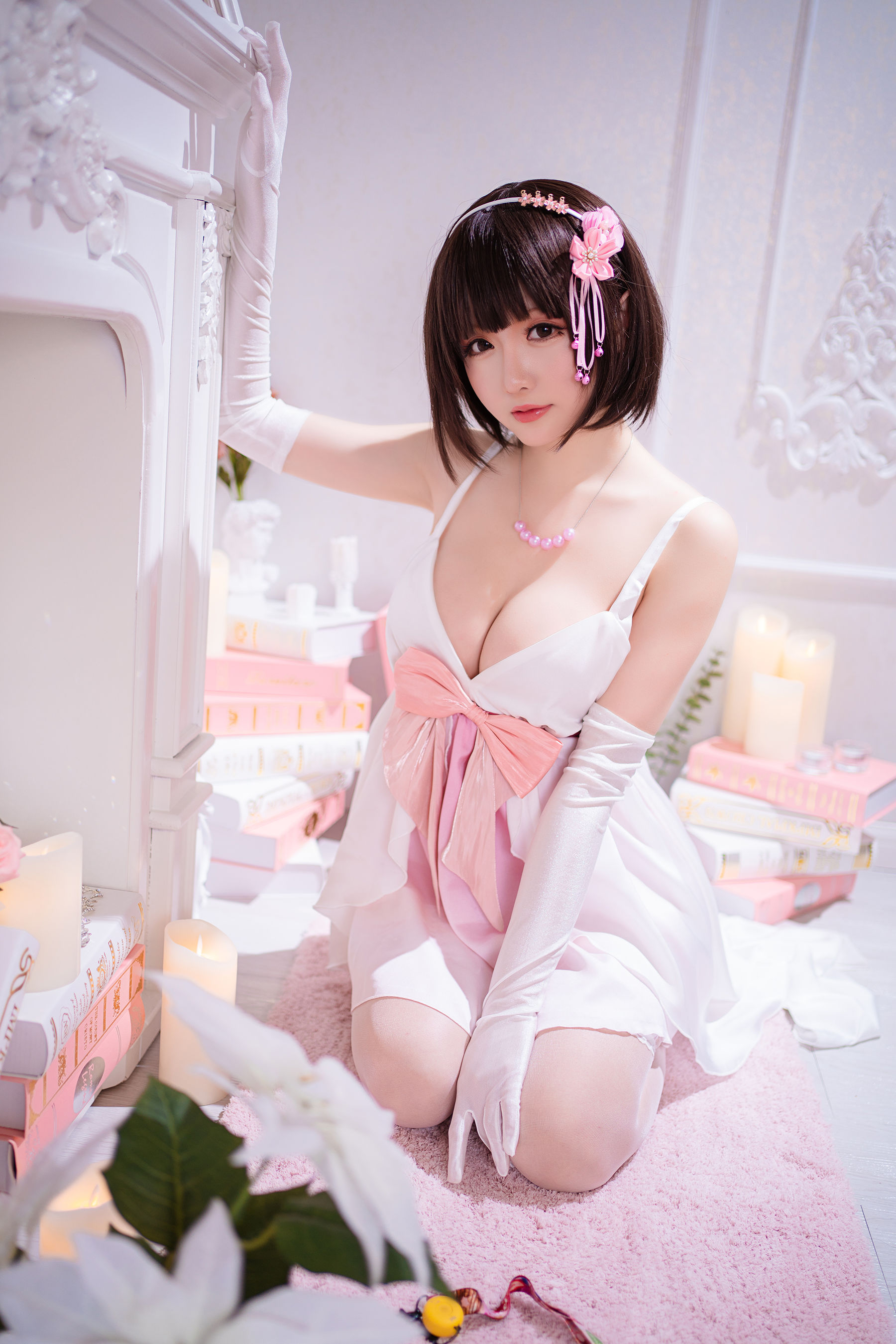 [COS福利] Coser小姐姐星之迟迟 – 加藤惠 特典礼服-二爷美图分享,Cosplay美图,私房写真,套图下载