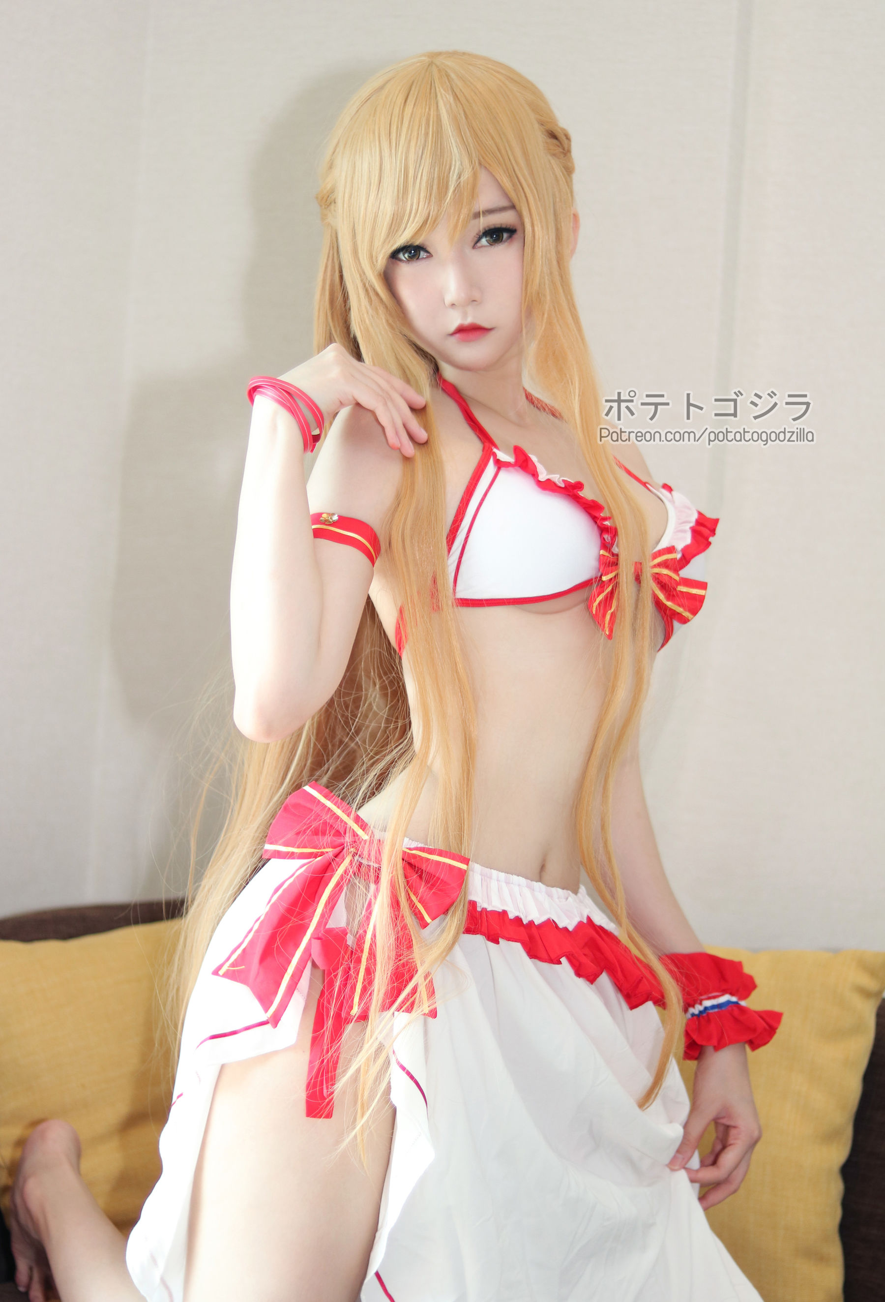 Coser小姐姐Potato Godzilla – Asuna-二爷美图分享,Cosplay美图,私房写真,套图下载