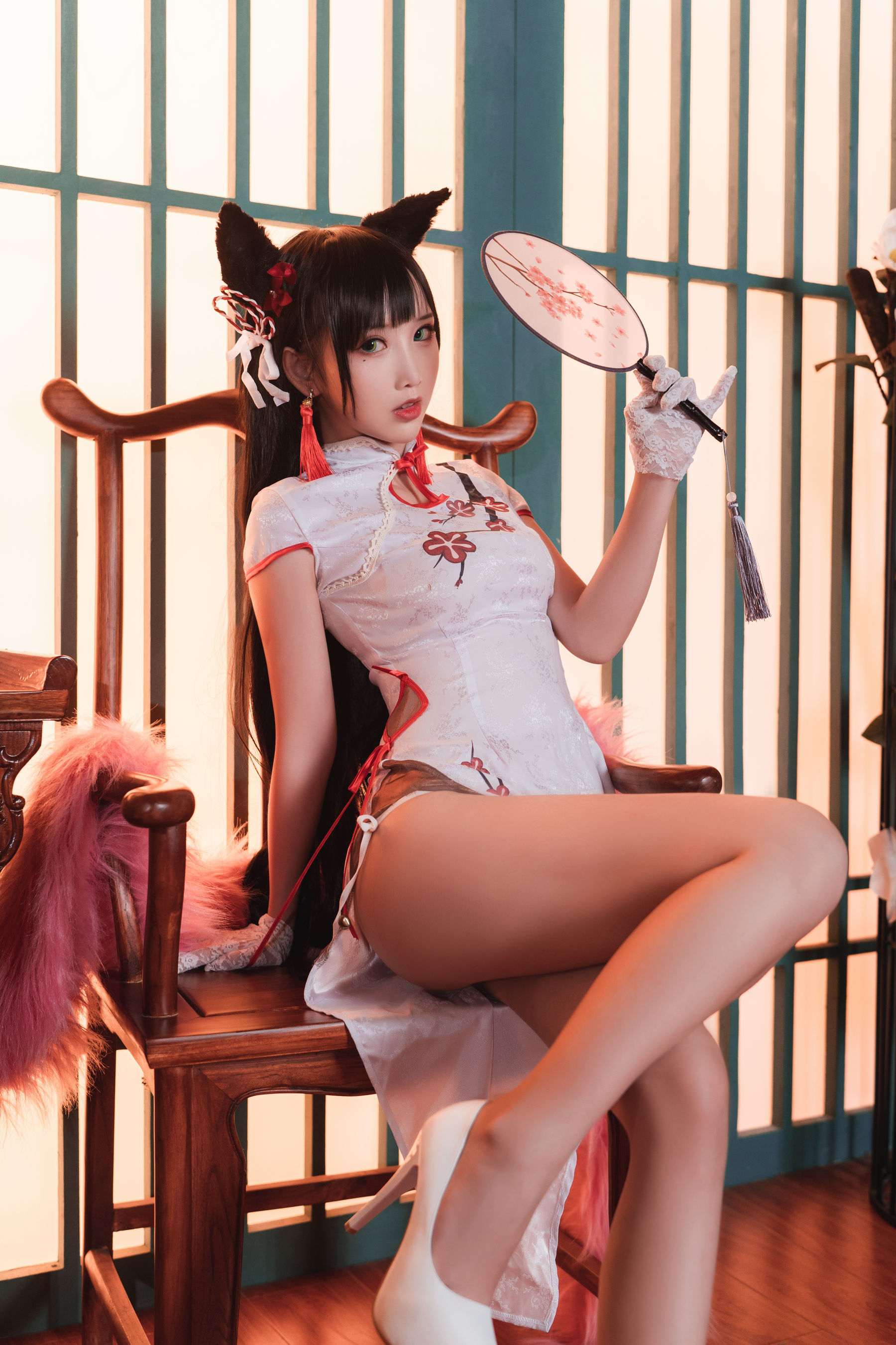 [网红COSER] Coser面饼仙儿 – 旗袍爱宕 写真集-二爷美图分享,Cosplay美图,私房写真,套图下载